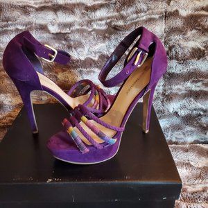 Just Fab. Purple 4 inch heels.